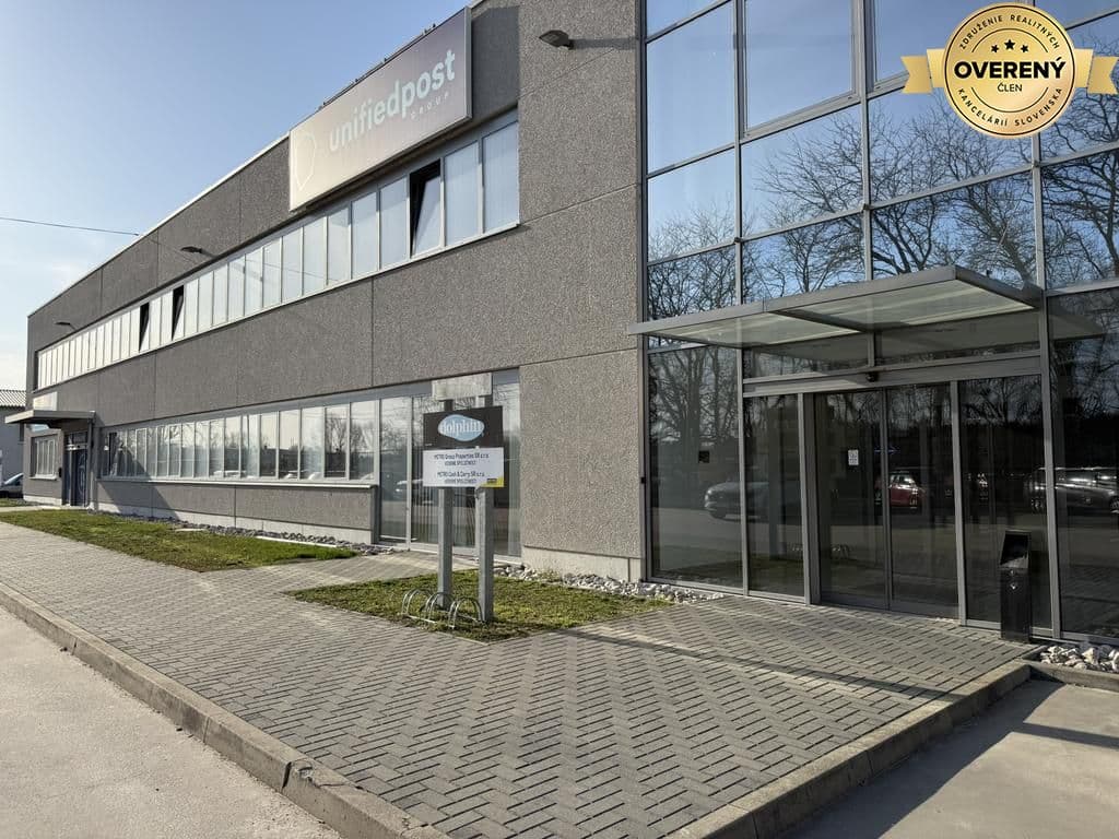 Kancelárske, obchodné a skladové priestory od 14m2 do 500m2 v areáli.